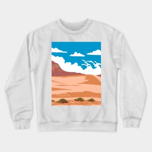 Coral Pink Sand Dunes State Park in Kane County Utah USA WPA Art Poster Crewneck Sweatshirt